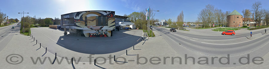 360° Panoramabild Tigers Stadion - Pulverturm - Kinseherberg
