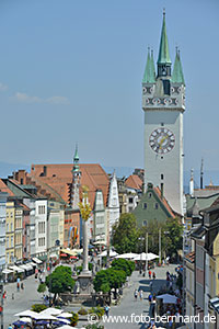 Straubinger Theresienplatz - Stadtturm Bild 6046